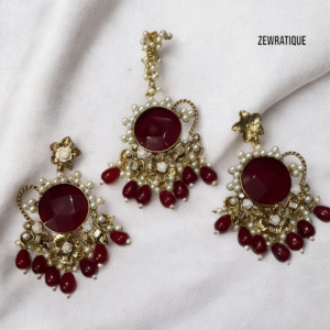 Egyptian Doublet Earrings With Tika