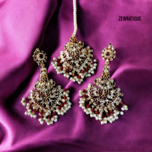 Hyderabadi Real Ruby Earrings