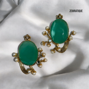 Mint Green Doublet Studs