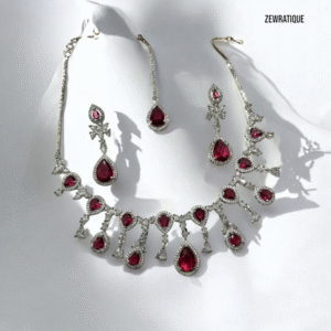 Ruby Zircon Necklace