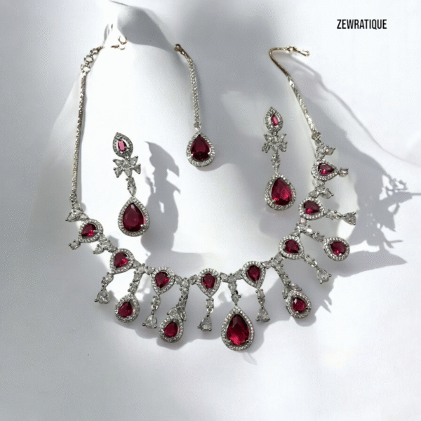 Ruby Zircon Necklace