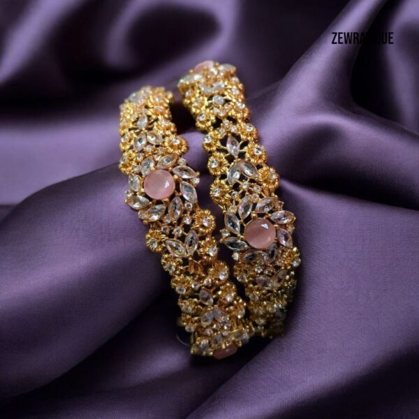 Zirconia Gold Bangle